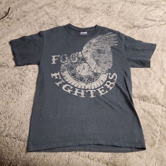 Foo Fighters Band Concert Gray Graphic T Shirt Sz S - Picture 1 of 4